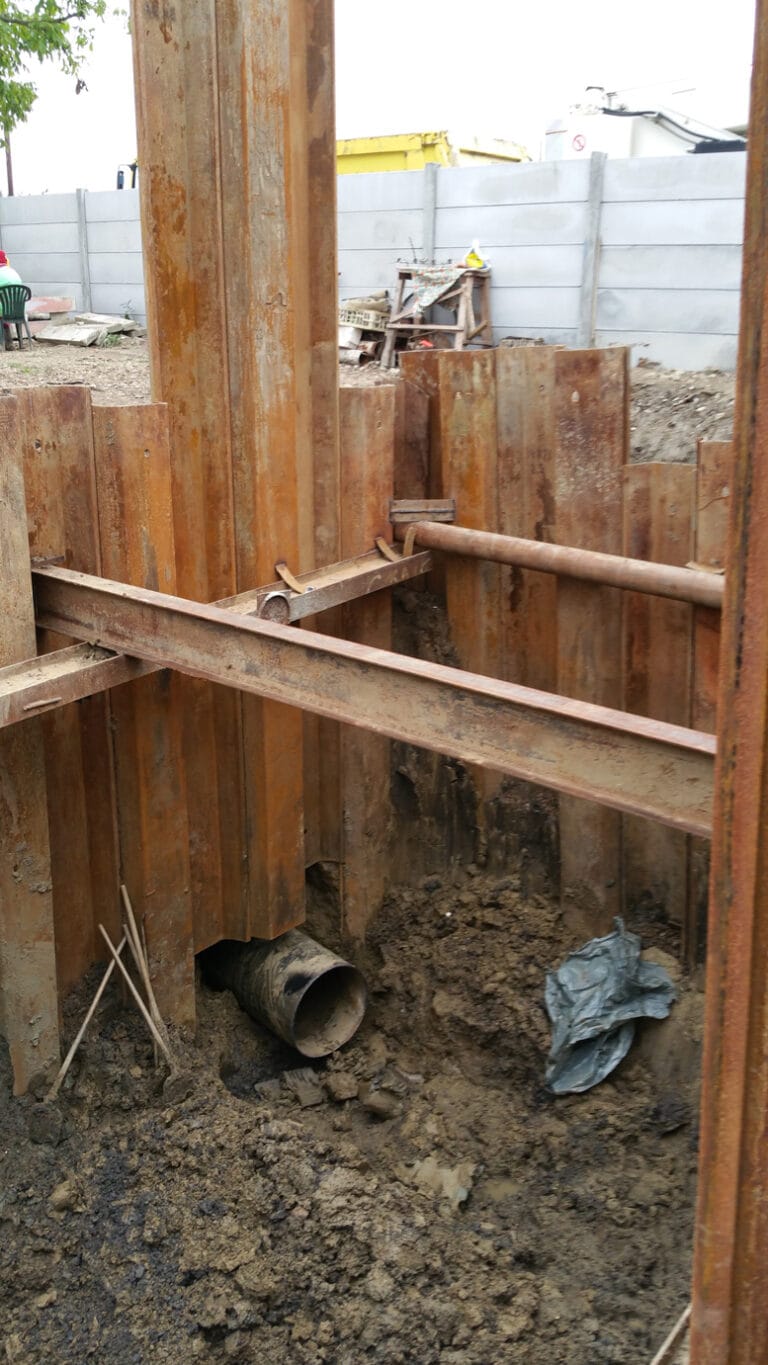 Pipe jacking dn800 mm iesire