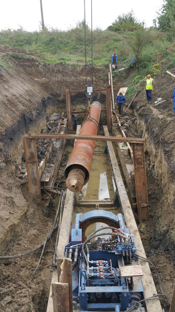 Pipe jacking dn800 mm