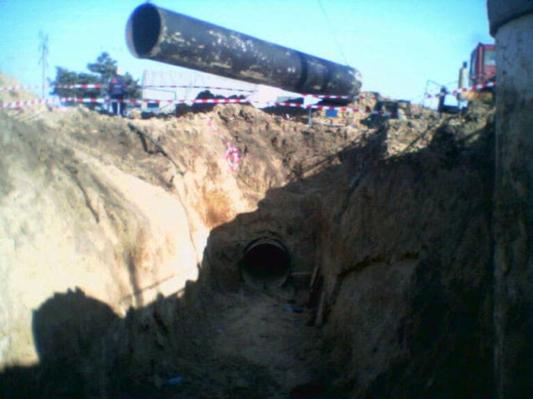 Subtraversare prin foraj cu țeavă OL dn1500 mm Carrefour
